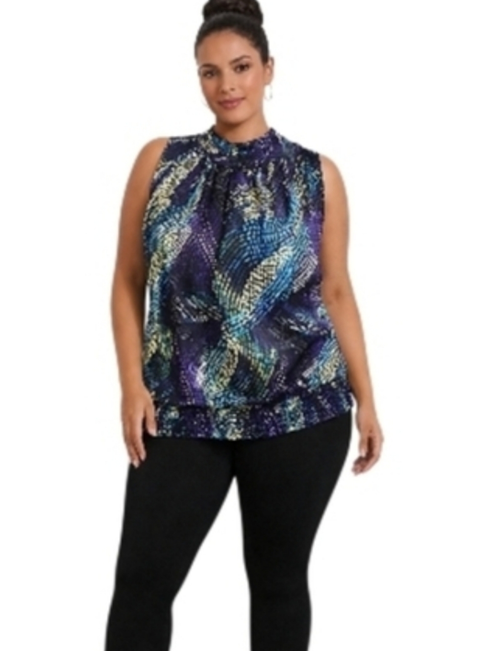 Cato Multicolor Patterned Top